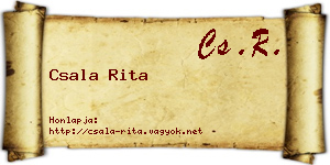 Csala Rita névjegykártya